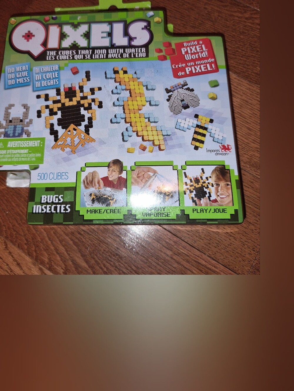 Bugs Building Set QIXELS discontinued NEW sealed Green Pixel Cubes